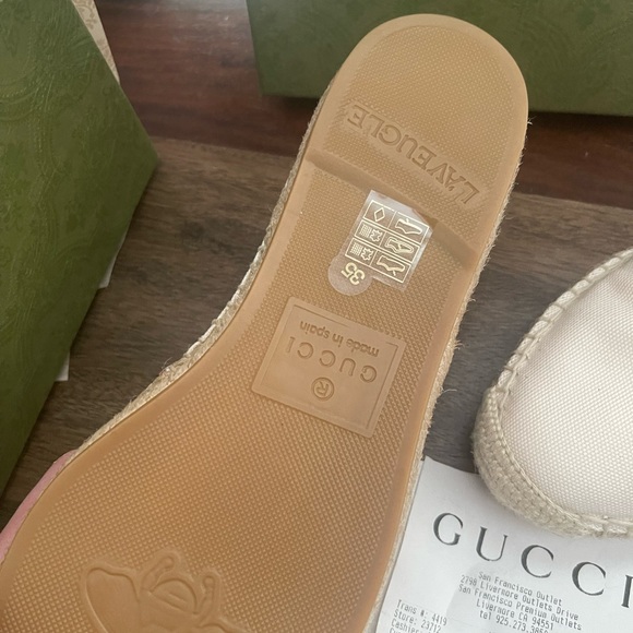 GUCCI Espadrilles.  NWT-   Classic. Brand new in box with receipt. - Picture 6 of 6